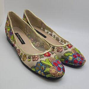 Frankie and Baby Beverly Feldman | Embroidered Flats